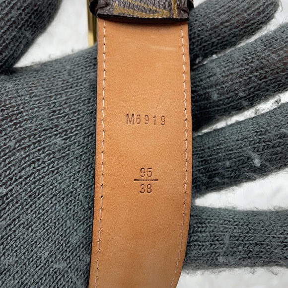 LOUIS VUITTON CLASSIC MONOGRAM BELT M6919 SZ 95/38 - Picture 8 of 12